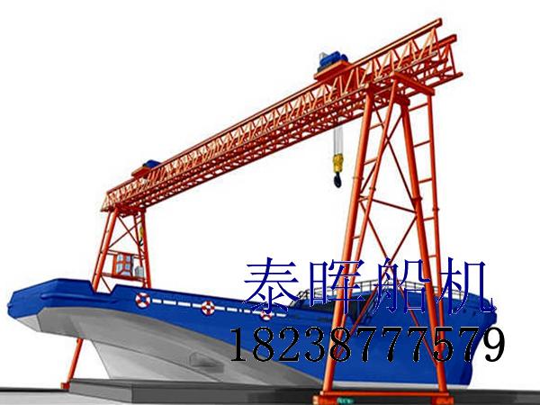 关于超大型造船龙门吊的抗风防滑装置